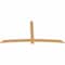 Ekena Millwork Bellingham Timber Gable Bracket, Western Red Cedar, 108"W x 54"H x 1 1/2"D x 5 1/2"F, 12/12 Pitch GBW108X54X0206BEL00SWR - alternate 4